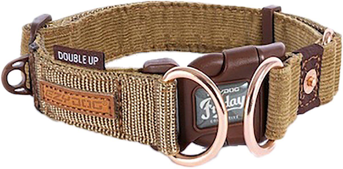 Ezydog - halsband dubbel up corduroy xl 47-71 cm