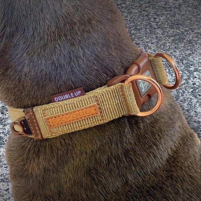 Ezydog - halsband dubbel up corduroy xl 47-71 cm