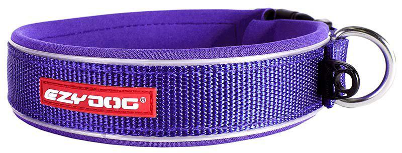 Ezydog - halsband neopren reflex lila m 40-45cm