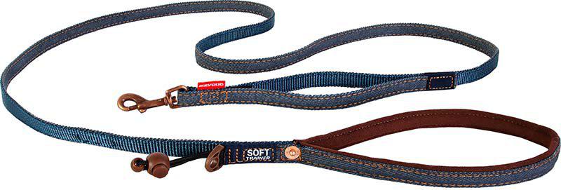 Ezydog - koppel soft trainer denim lite 12mm x181cm <20kg