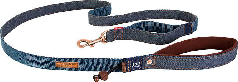 Ezydog - koppel soft trainer denim 25mmx181cm