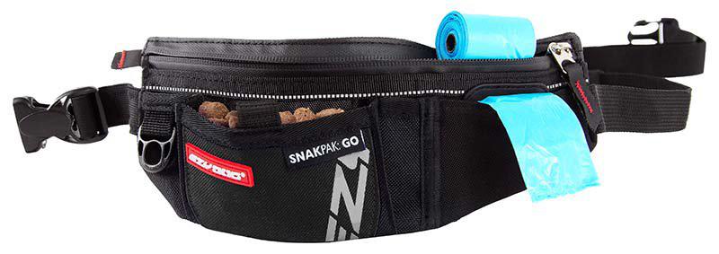 Ezydog - snakpak treat bag go svart