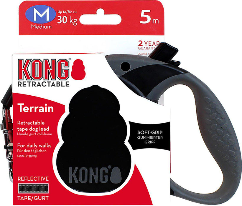 Kong - rullkoppel terrain m 5m band svartmax 30kg