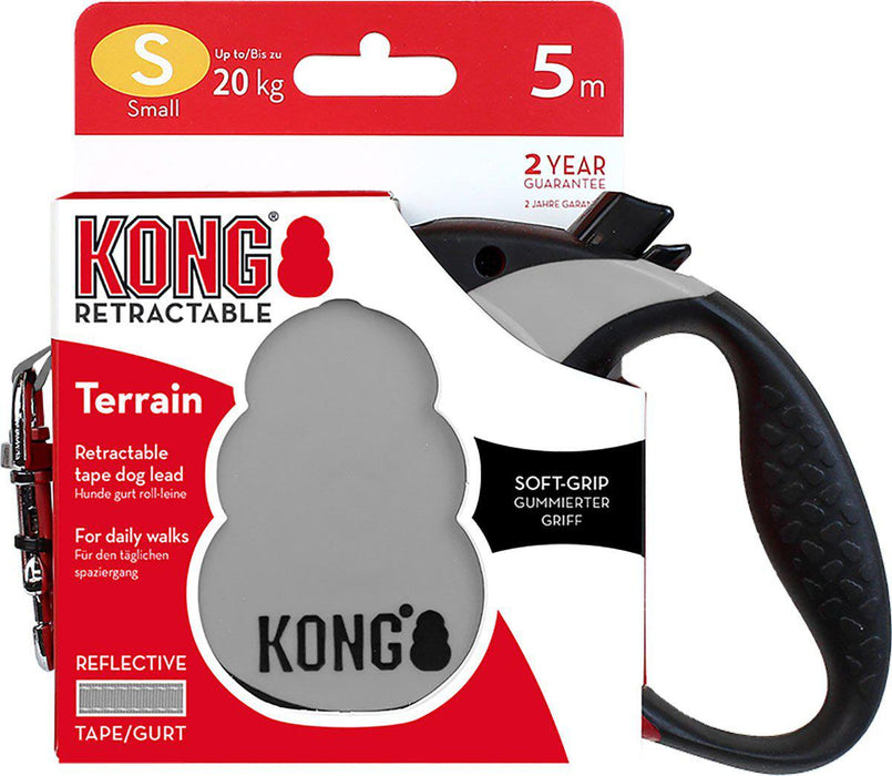 Kong - rullkoppel terrain s 5m band grå max 20kg