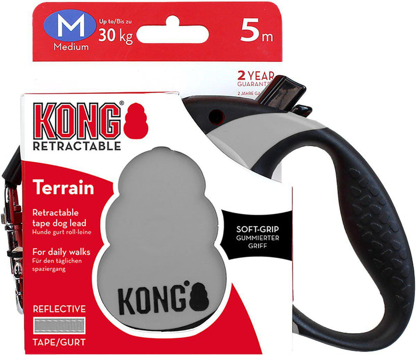 Kong - rullkoppel terrain m 5m band grå max 30kg