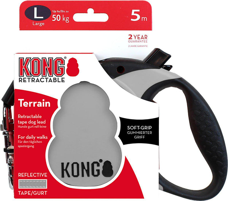 Kong - rullkoppel terrain l 5m band grå max 50kg