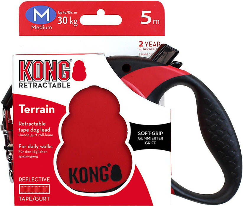 Kong - rullkoppel terrain m 5m band röd max 30kg