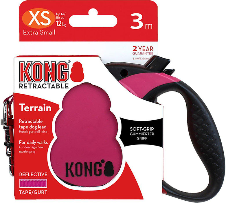 Kong - rullkoppel terrain xs 3m band rosamax 12kg