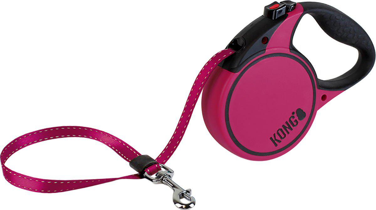 Kong - rullkoppel terrain s 5m band rosa max 20kg