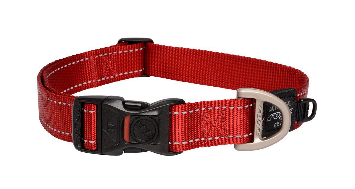 Rogz - halsband utility xl röd 25mm 43-70cm