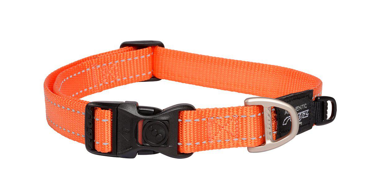 Rogz - halsband utility l orange 20mm 34-56cm