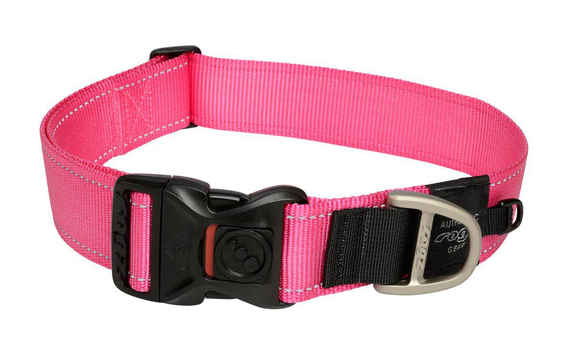 Rogz - halsband utility xxl rosa 40mm 60-80cm