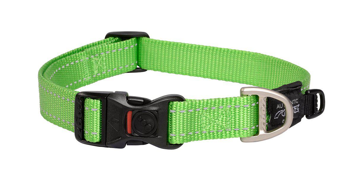 Rogz - halsband utility l lime 20mm 34-56cm