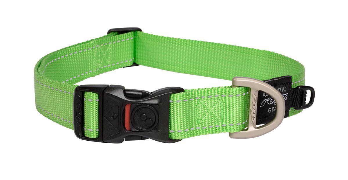 Rogz - halsband utility xl lime 25mm 43-70cm