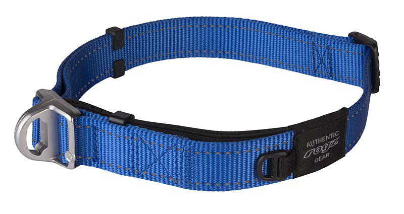 Rogz - safety halsband utility xl blå 25mm 42-66cm