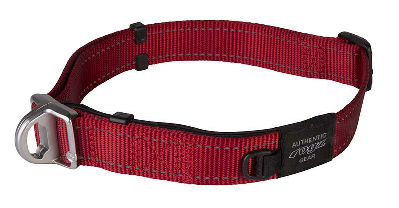 Rogz - safety halsband utility xl röd 25mm 42-66cm