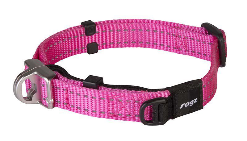 Rogz - safety halsband utility m rosa 16mm 27-39cm