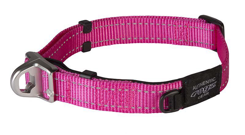 Rogz - safety halsband utility l rosa 20mm 33-48cm