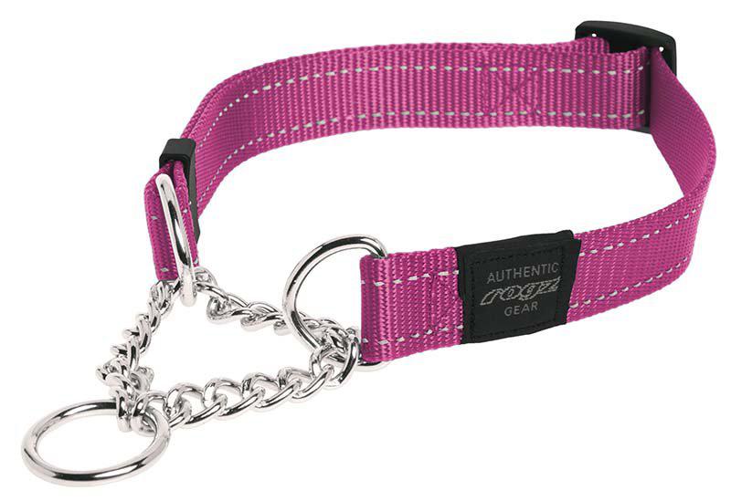 Rogz - utility halvstryp m rosa 16mm 32-44cm