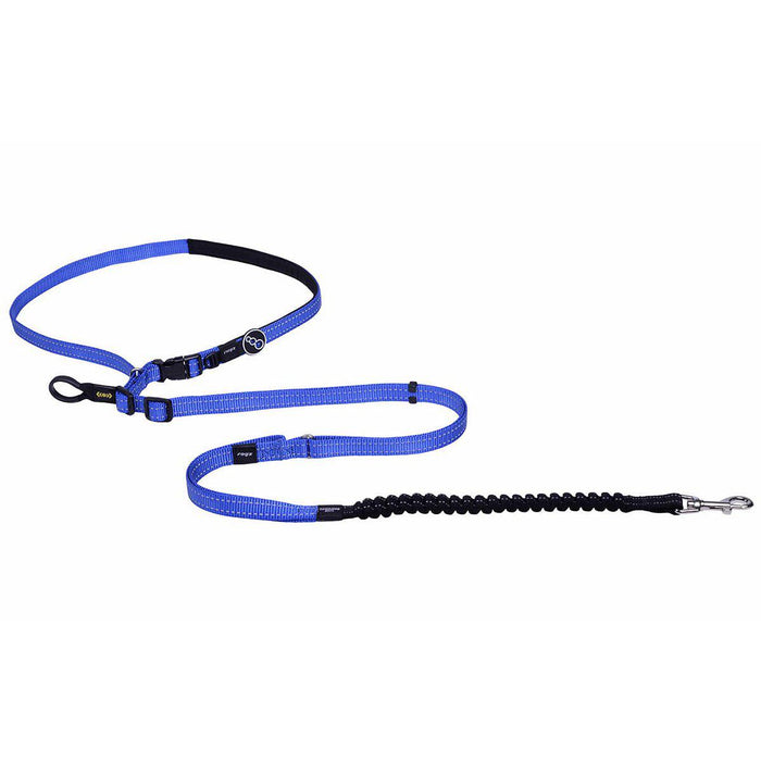 Rogz - utility handsfree lead m blue 150-210cm 12-22kg