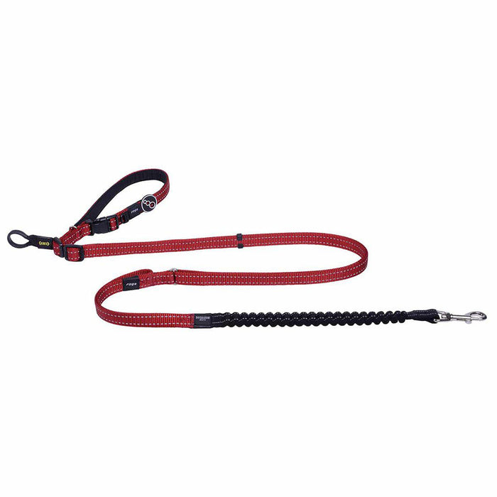 Rogz - utility handsfree lead l red 150-210cm 21-40kg