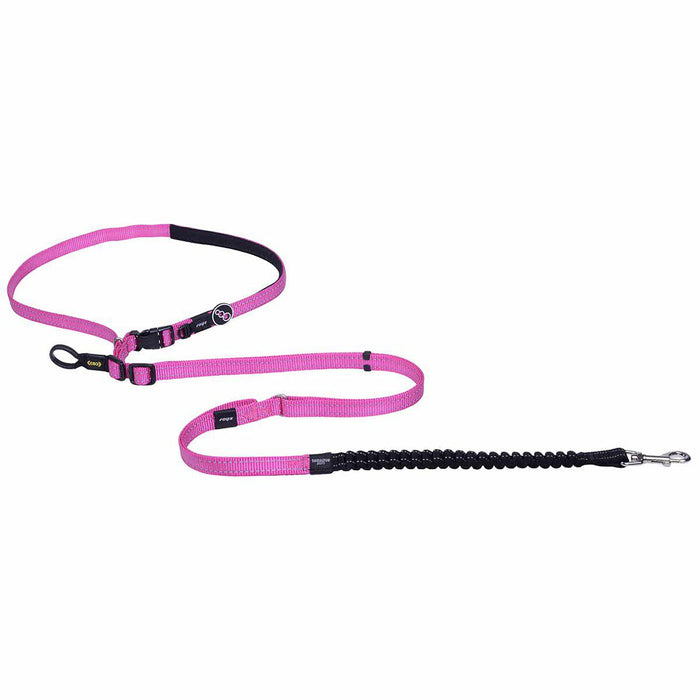 Rogz - utility handsfree lead l pink 150-210cm 21-40kg