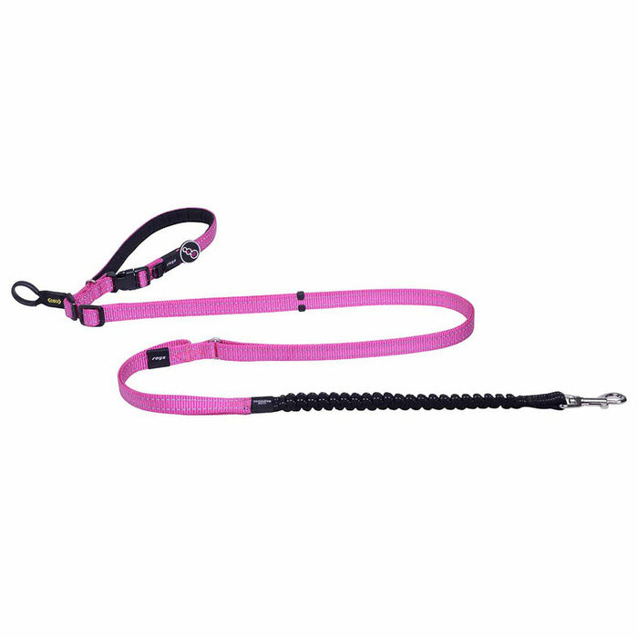 Rogz - utility handsfree lead l pink 150-210cm 21-40kg