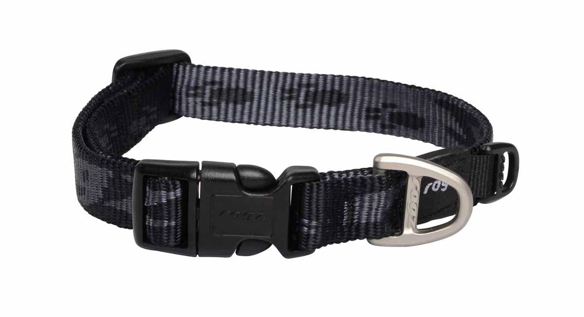 Rogz - alpinist halsband svart 26-40cm