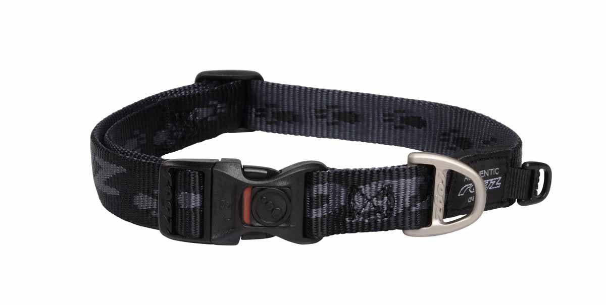 Rogz - alpinist halsband svart 34-56cm