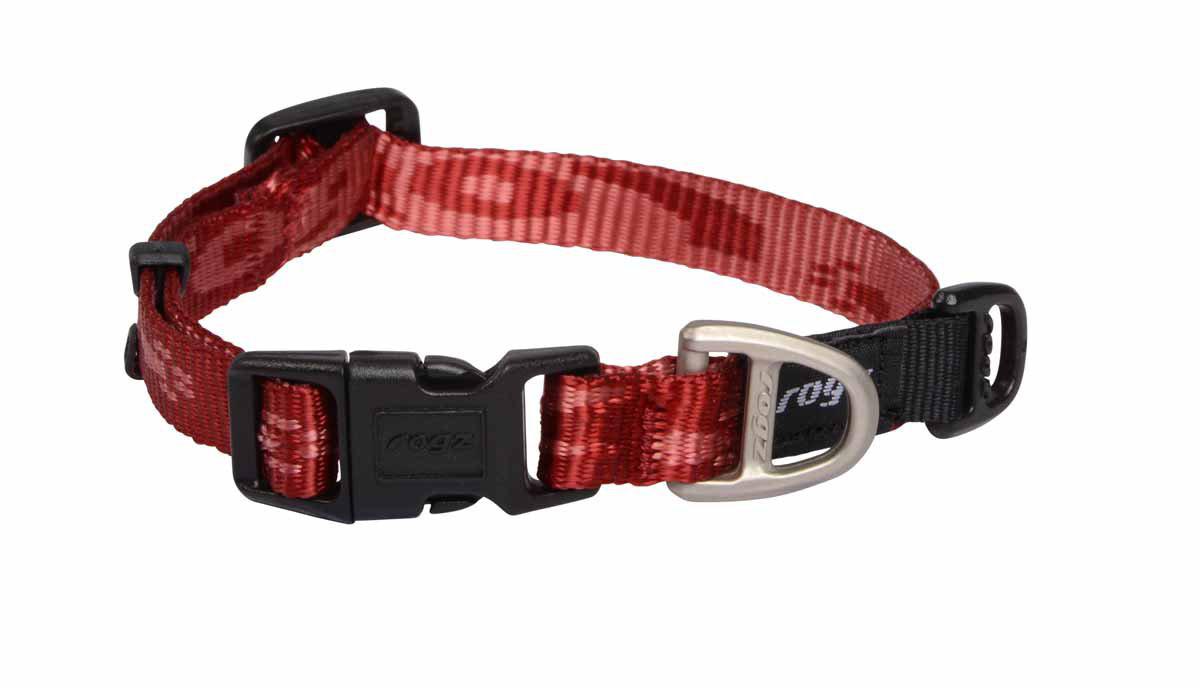 Rogz - alpinist halsband röd 20-31cm