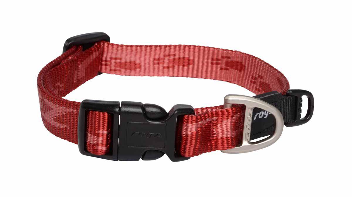 Rogz - alpinist halsband röd 26-40cm