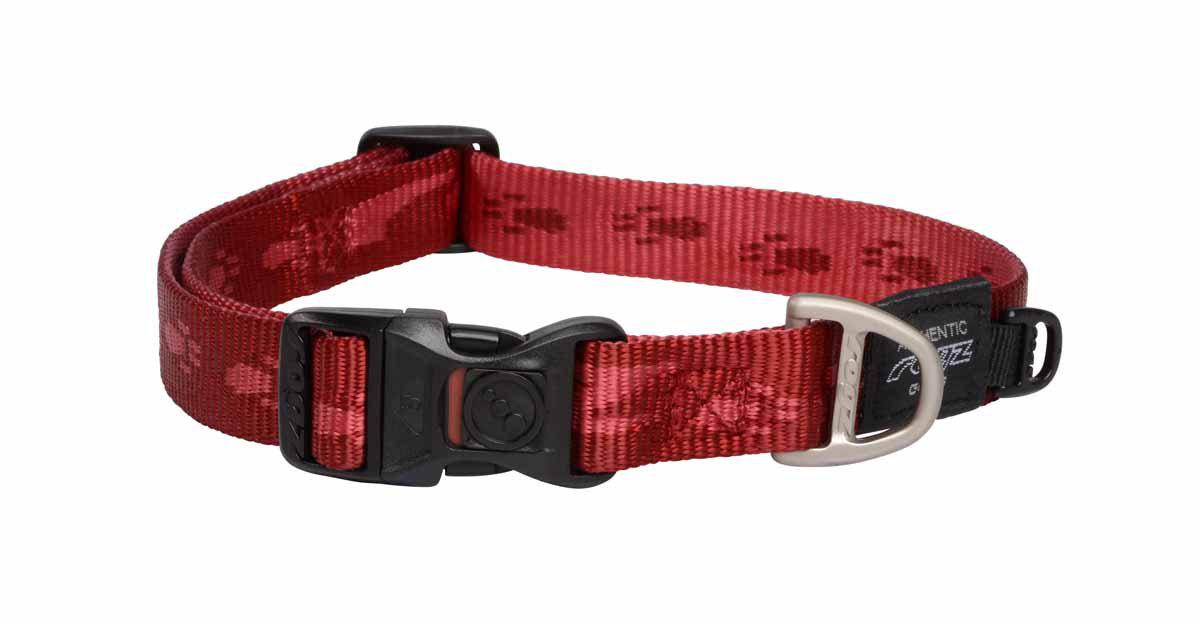 Rogz - alpinist halsband röd 34-56 cm