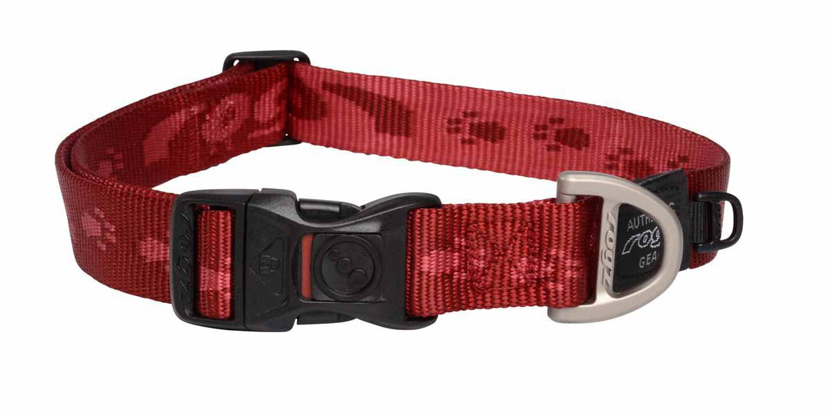 Rogz - alpinist halsband röd 43-70cm