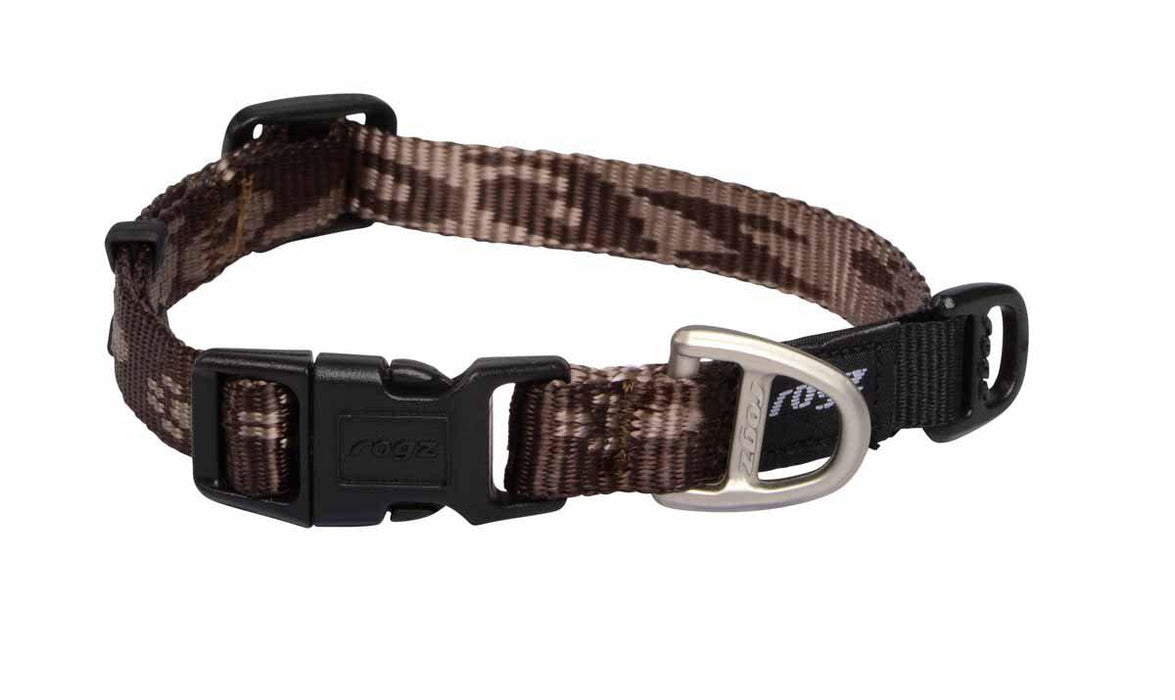 Rogz - alpinist halsband brun 20-31cm