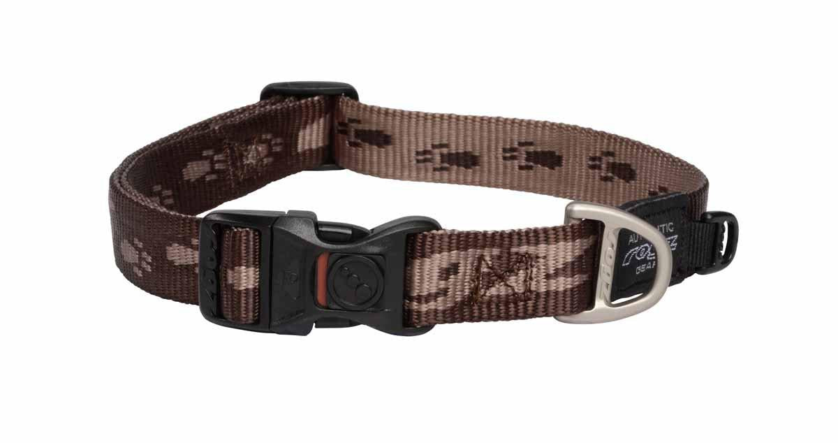 Rogz - alpinist halsband brun 34-56cm