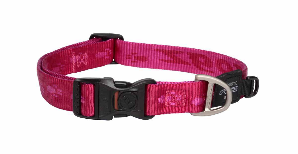 Rogz - alpinist halsband rosa 34-56cm