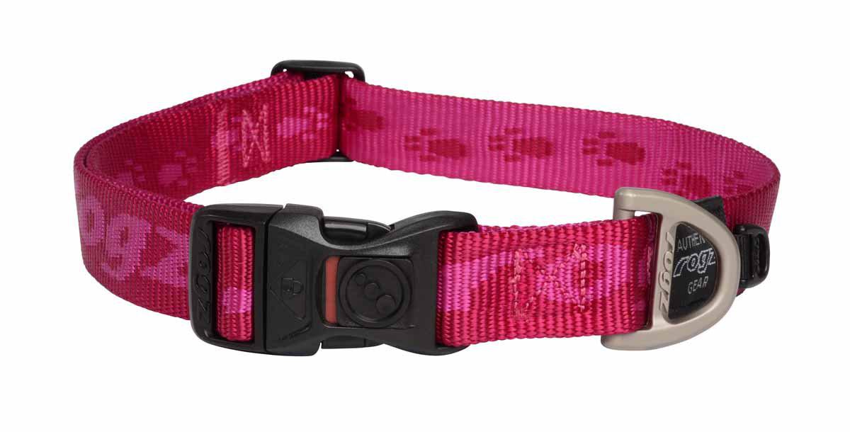 Rogz - alpinist halsband rosa 43-70cm