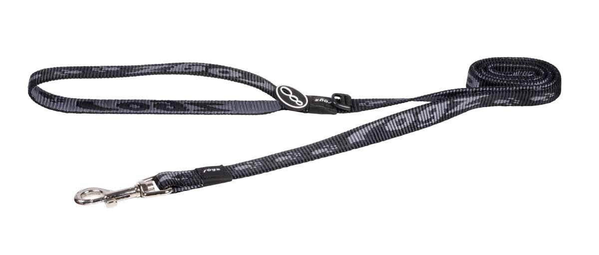 Rogz - alpinist classic koppel svart 16mm140cm