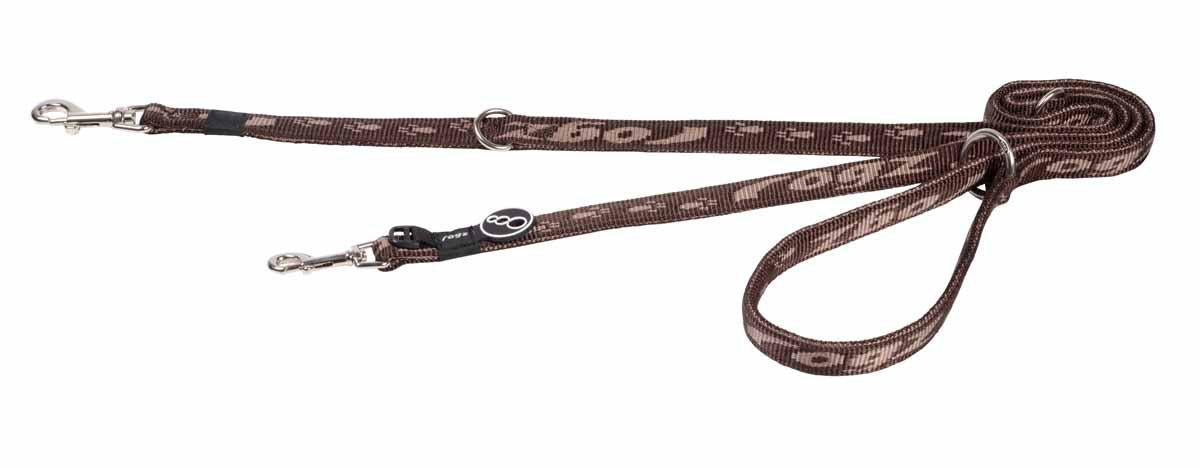 Rogz - alpinist multikoppel brun 16mm 180cm