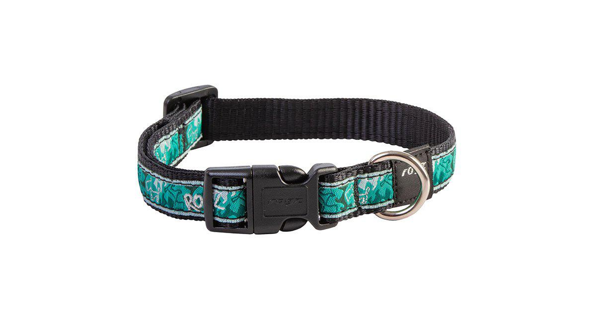 Rogz - fancy dress halsband m mint black 16mm 26-40cm