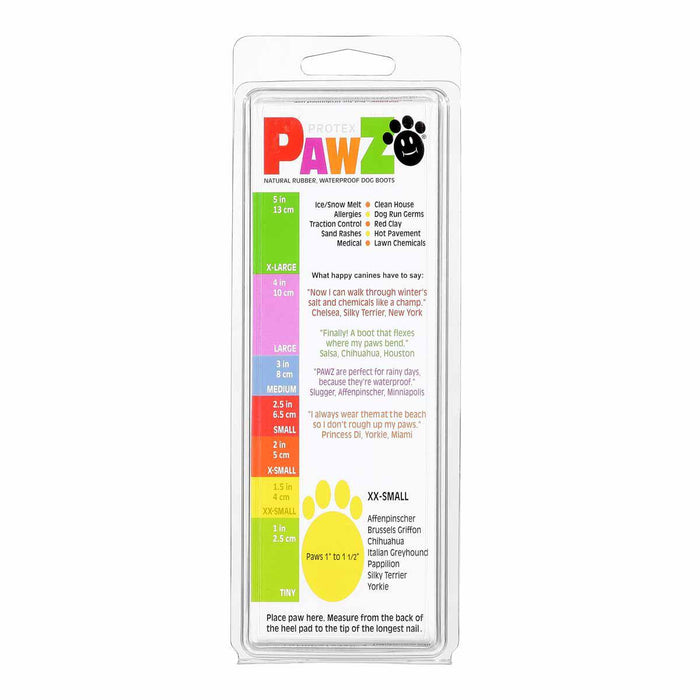 Pawz Dog Boots - color xxs yellow