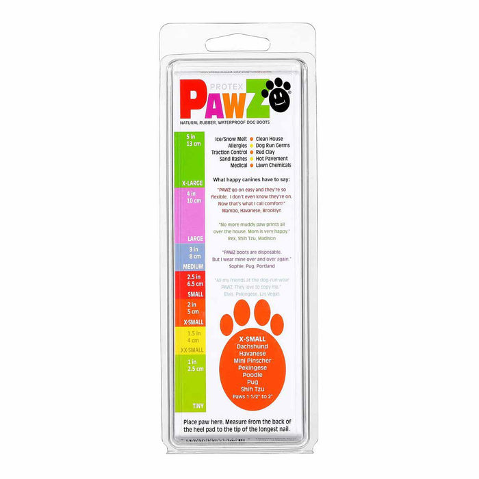 Pawz Dog Boots - color xs orange