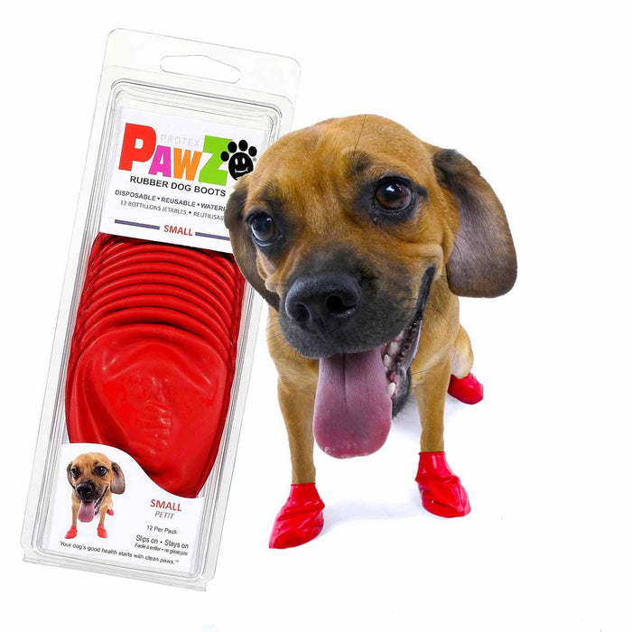 Pawz Dog Boots - color s red