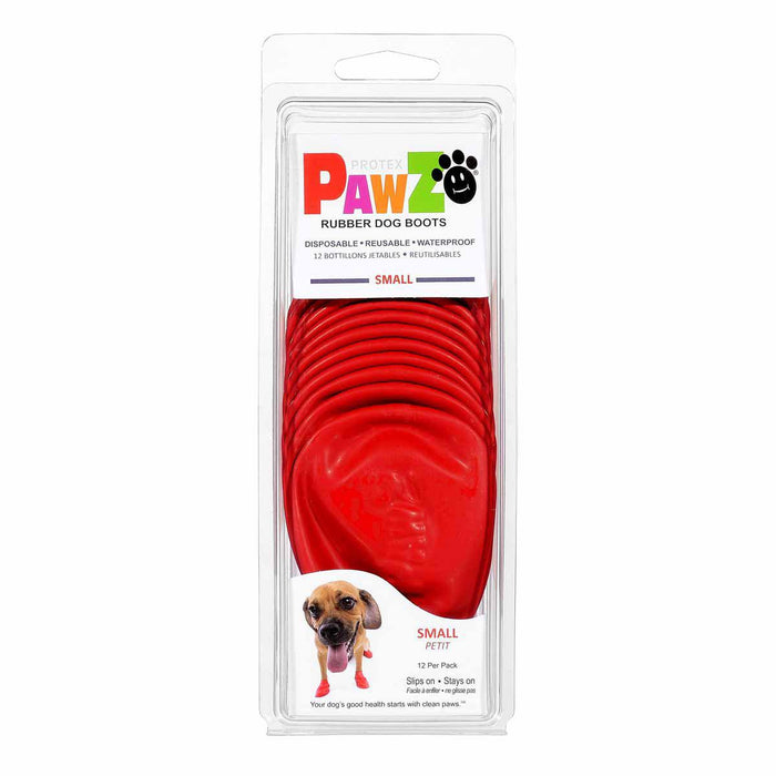 Pawz Dog Boots - color s red