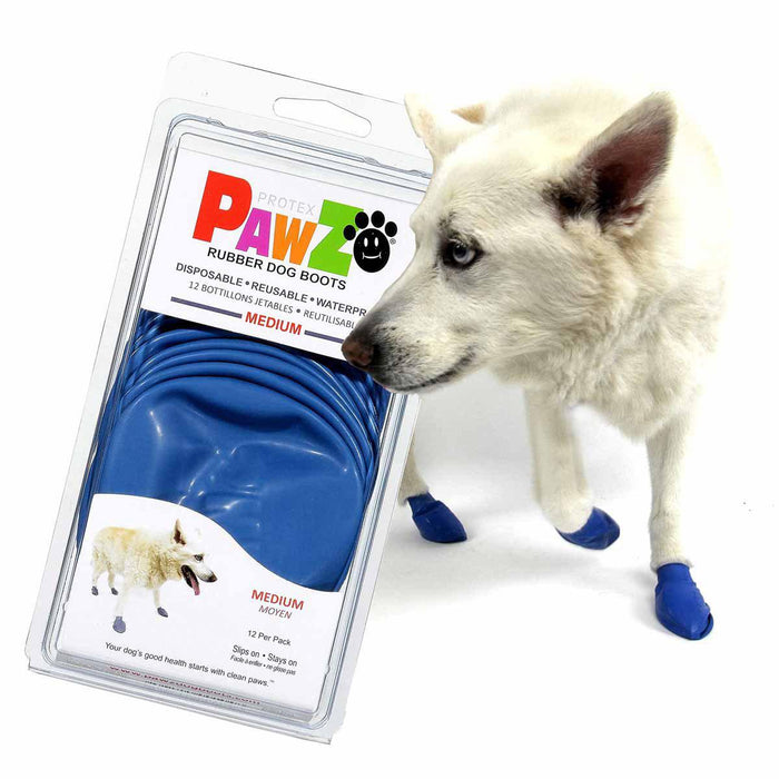 Pawz Dog Boots - color m blue