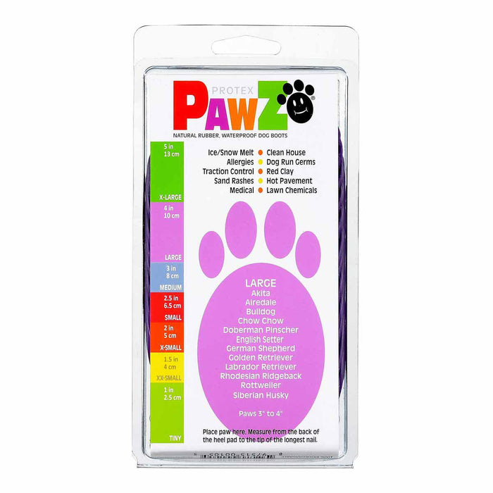 Pawz Dog Boots - color l purple