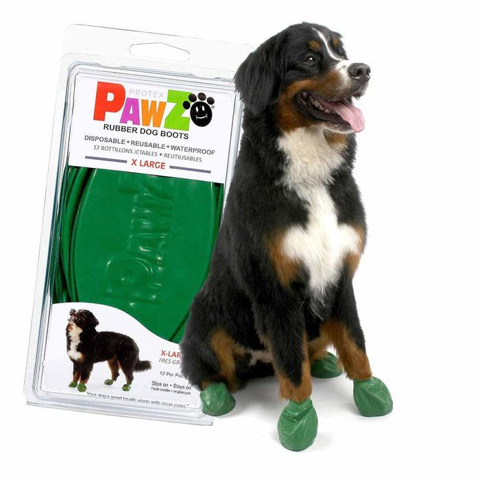 Pawz Dog Boots - color xl green