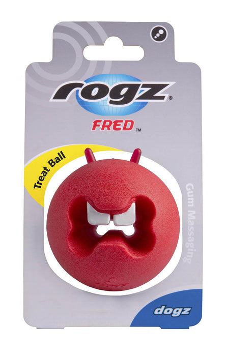 Rogz - fred treatball röd 6,4cm