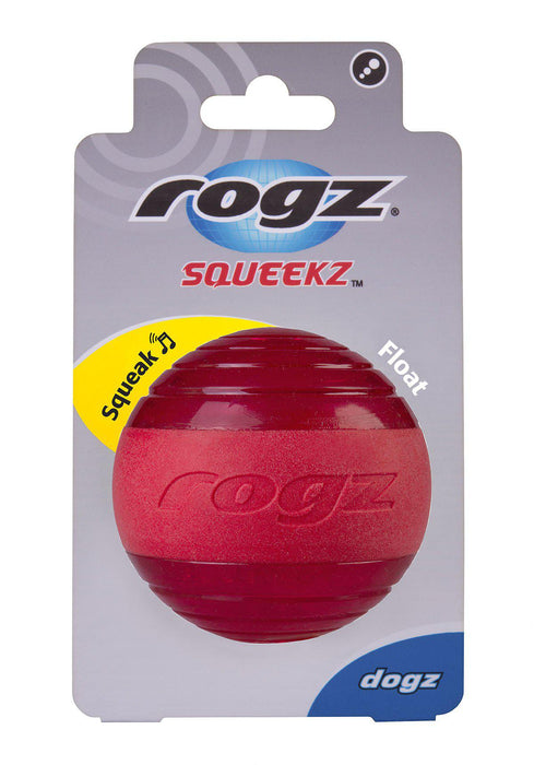 Rogz - squeekz ball röd 6,4cm