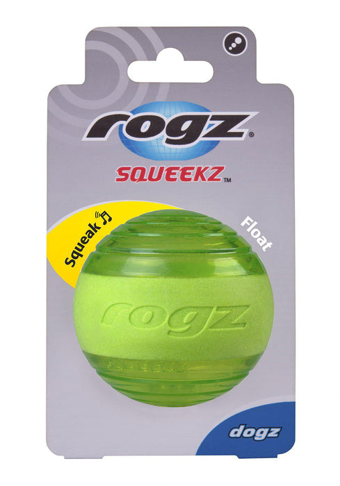 Rogz - squeekz ball grön 6,4cm